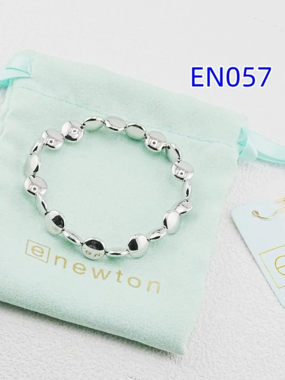 Enewton Platinum Flat Oval Bead Bracelet - Picture 4 of 4